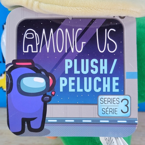 Among Us Green Crewmate 7" with Sheriff Hat Series 3 Video Game Toy Plush HTF - Picture 5 of 6